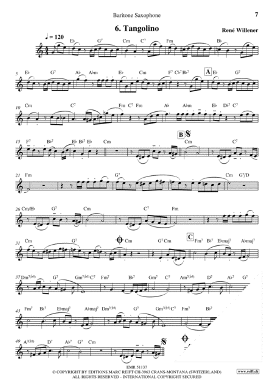 La Fete au Chalet Volume 3 Baritone Saxophone scores gallery preview page 8
