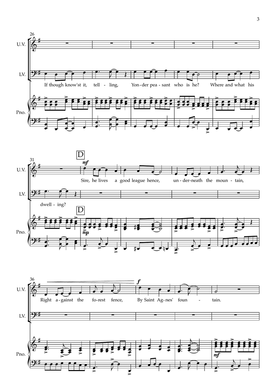 Good King Wenceslas (Upper & Lower Voices) - Calypso Style Choir scores gallery preview page 4