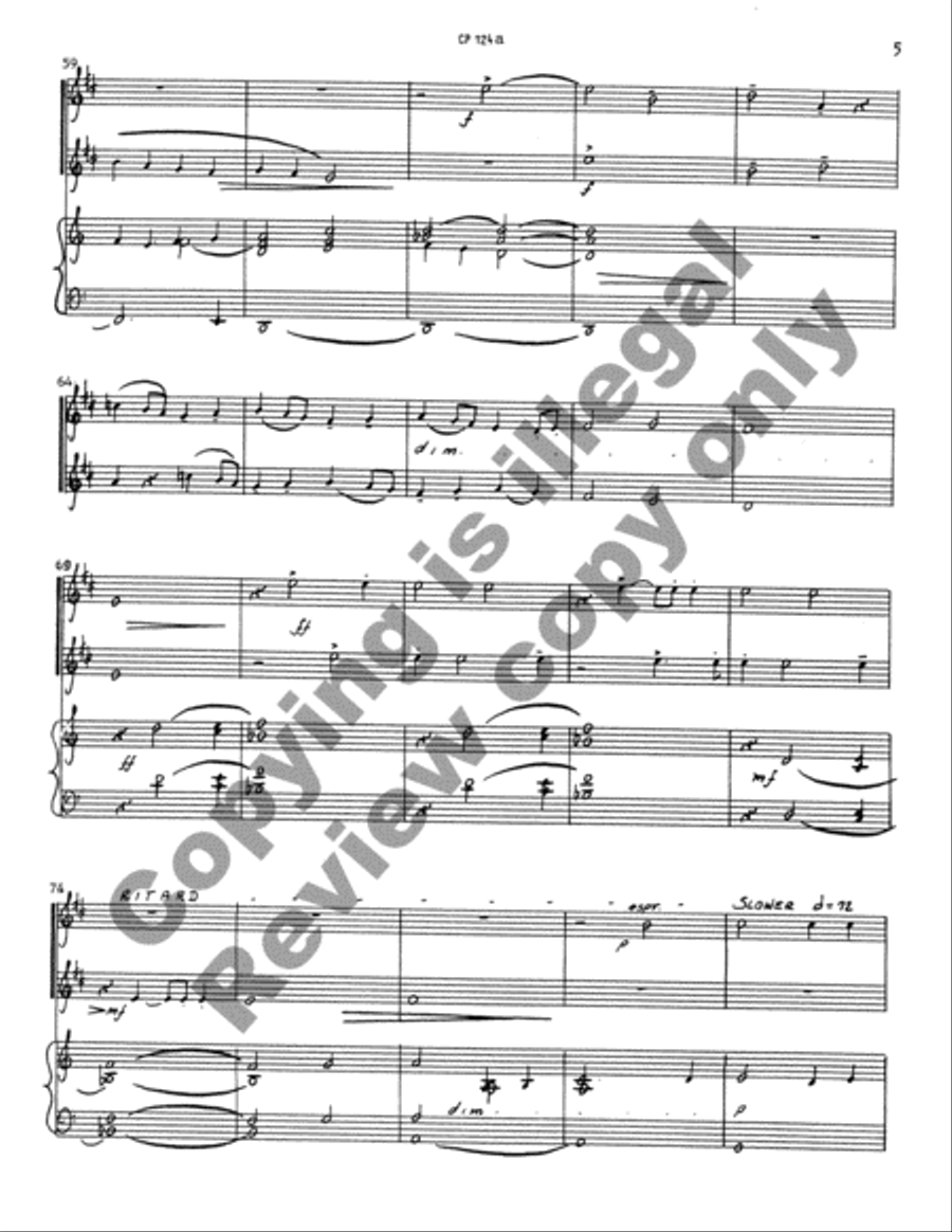 Liturgical Sonata Trumpet Duet scores gallery preview page 6