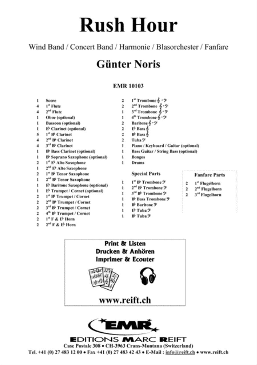 Rush Hour Concert Band scores gallery preview page 2