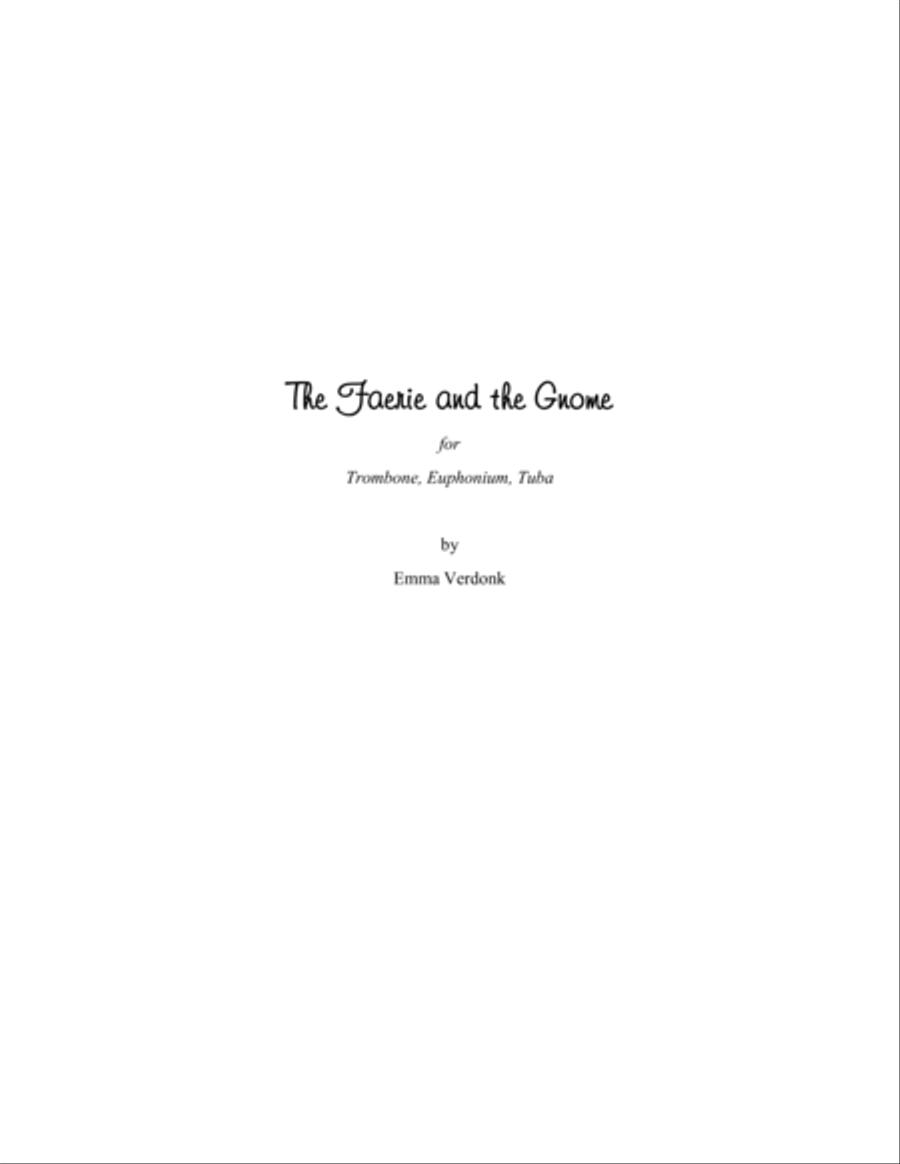 The Faerie and the Gnome Brass Ensemble scores gallery preview page 1