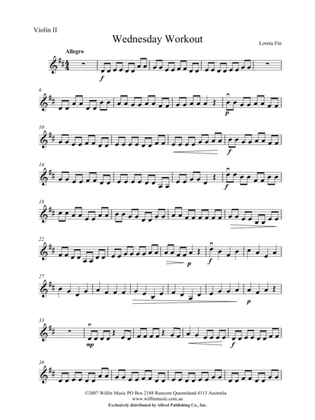Wednesday Workout: 2nd Violin