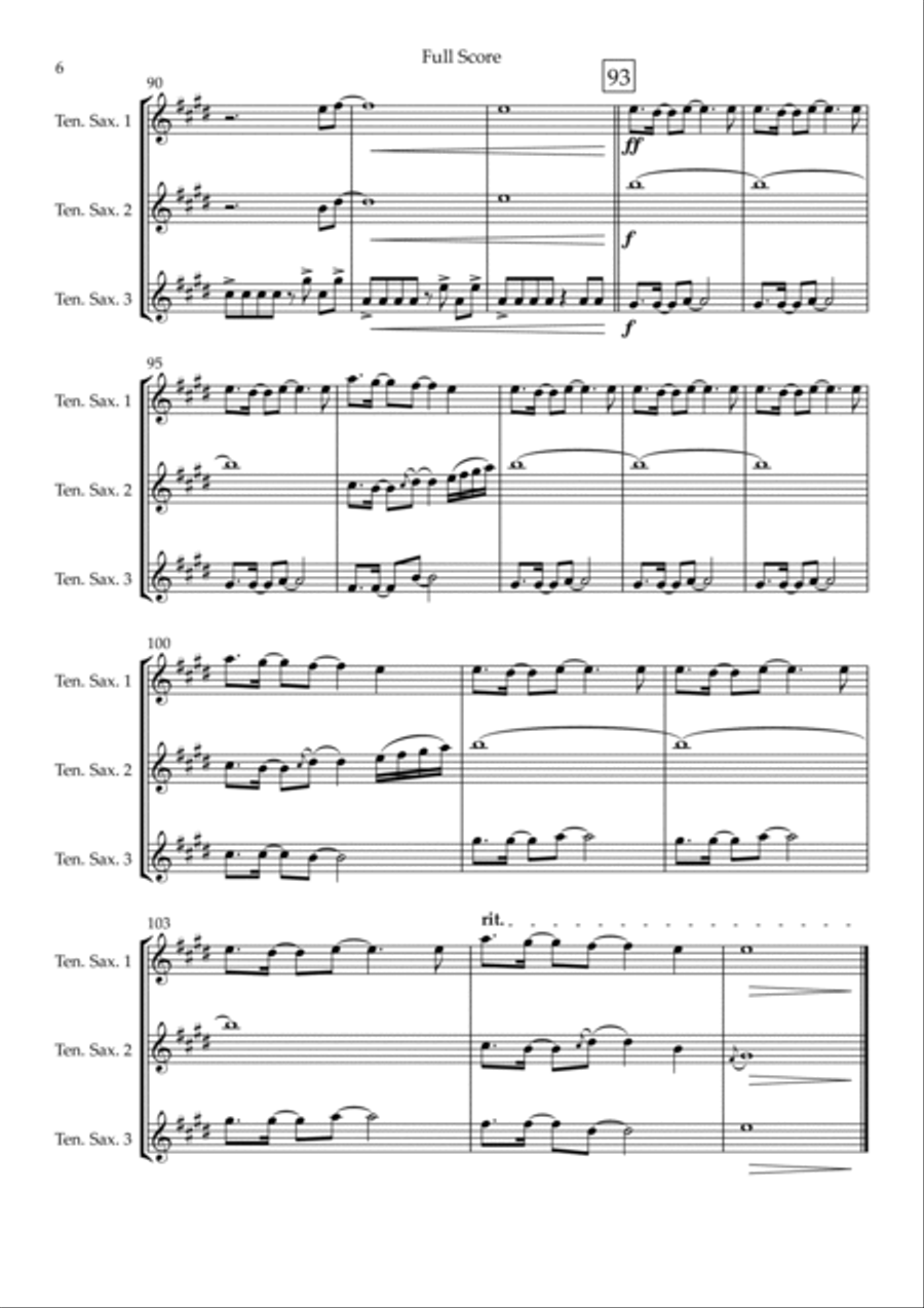 Without You Woodwind Trio scores gallery preview page 6