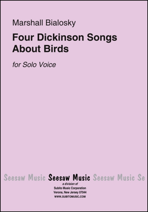 Book cover for Four Dickinson Songs About Birds