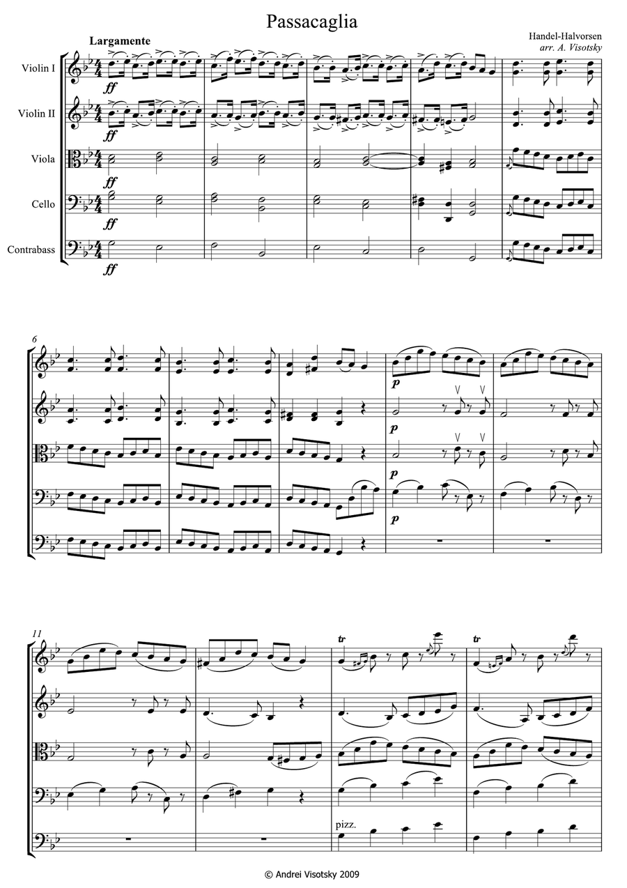 Passacaglia Chamber Orchestra scores gallery preview page 2