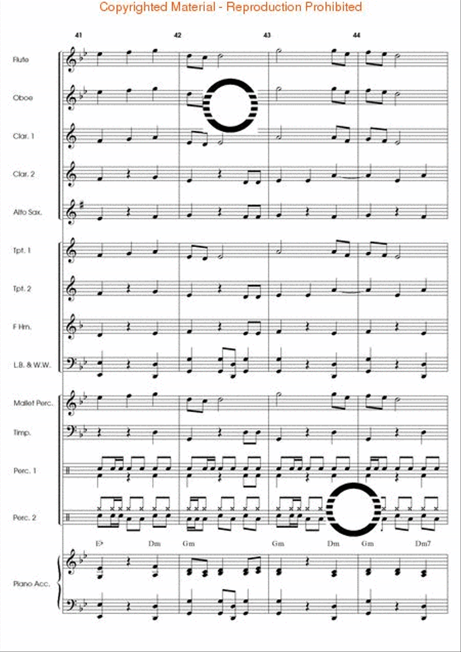 Fandango El Dorado Concert Band scores gallery preview page 12