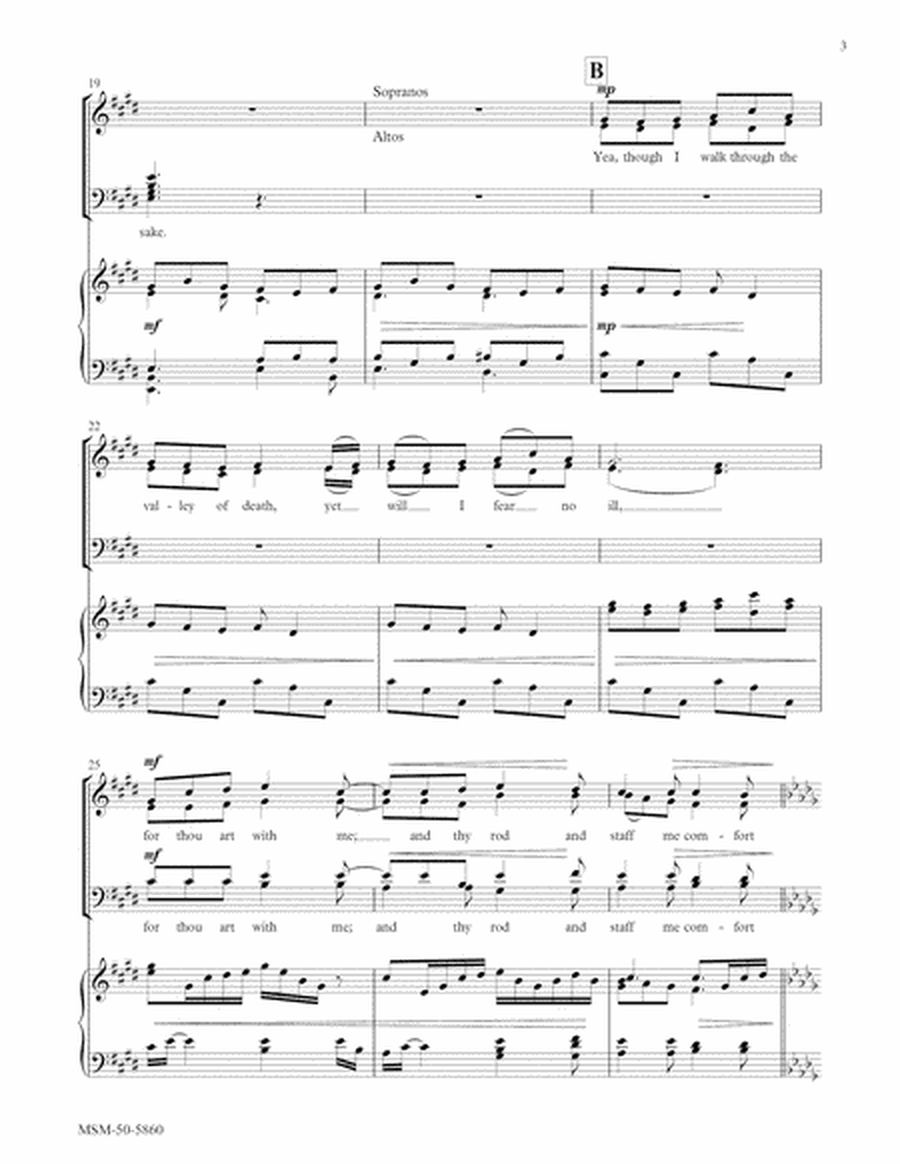 The Lord Is My Shepherd from "Requiem" (Downloadable Choral Score)