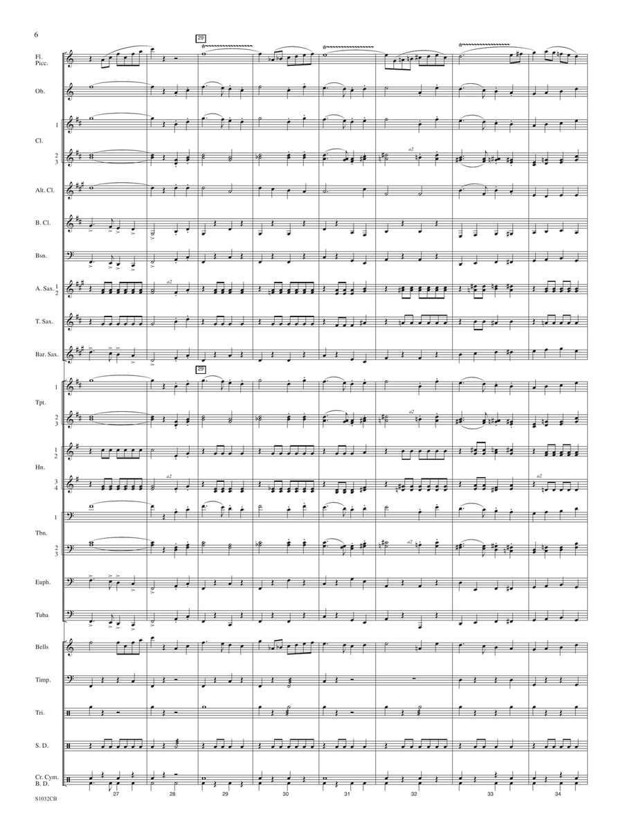 Victory March - Full Score Concert Band scores gallery preview page 6
