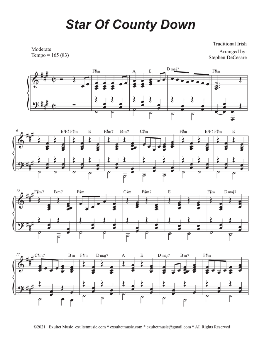 Star Of County Down (Flute or Violin solo and Piano) Star Of County Down (Flute or Violin solo and Piano) Flute scores gallery preview page 5