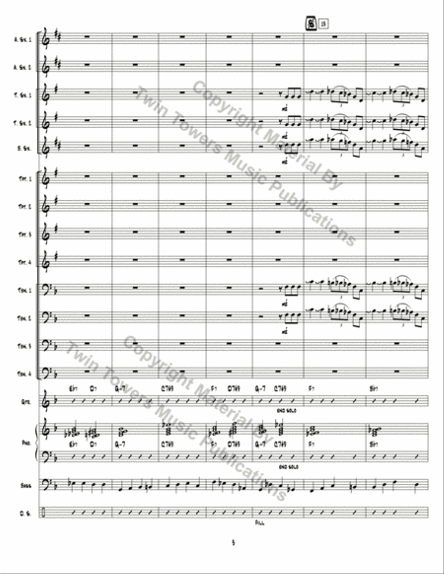 Unnumbered in the Front Unnumbered in the Front Jazz Ensemble scores gallery preview page 4