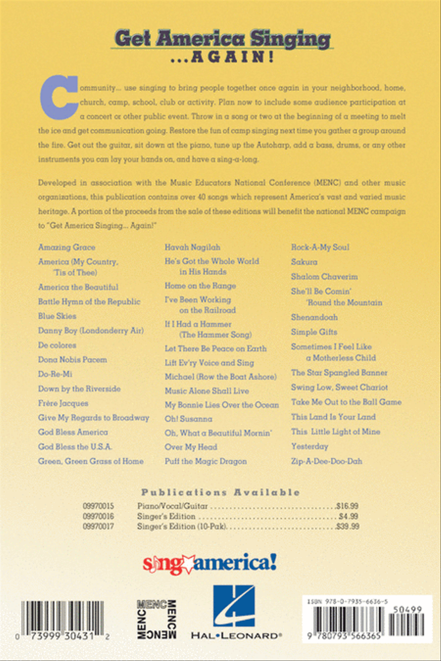 Get America Singing...Again!, Vol. 1 Choir scores gallery preview page 8