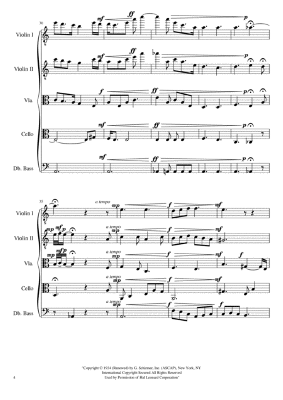 I Wonder As I Wander String Quintet scores gallery preview page 4