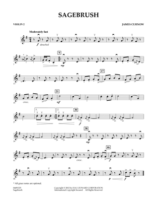 Sagebrush - Violin 2