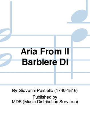 Book cover for ARIA from IL BARBIERE DI