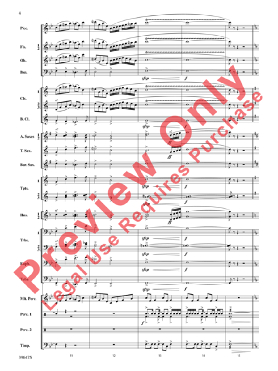 Oak Island Odyssey Concert Band scores gallery preview page 5