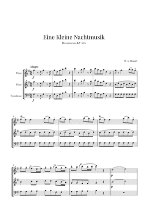 Book cover for Eine Kleine Nachtmusik for 2 Flutes and Trombone