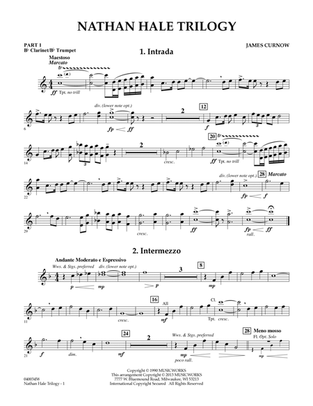 Nathan Hale Trilogy - Pt.1 - Bb Clarinet/Bb Trumpet