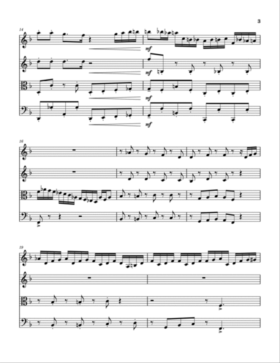 Tom And Jerry Show, The String Quartet scores gallery preview page 4