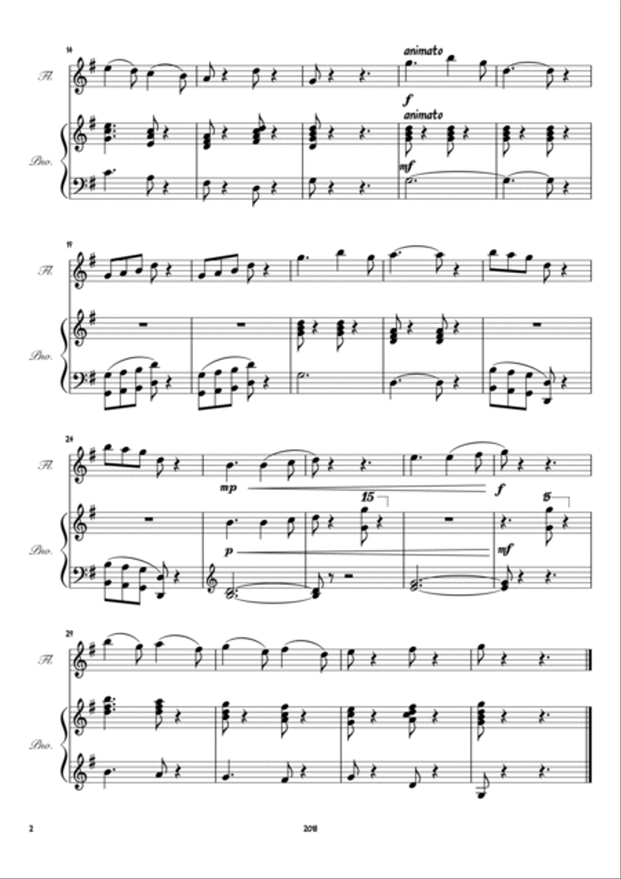 Happy Hoppy Bunny Flute Solo scores gallery preview page 3