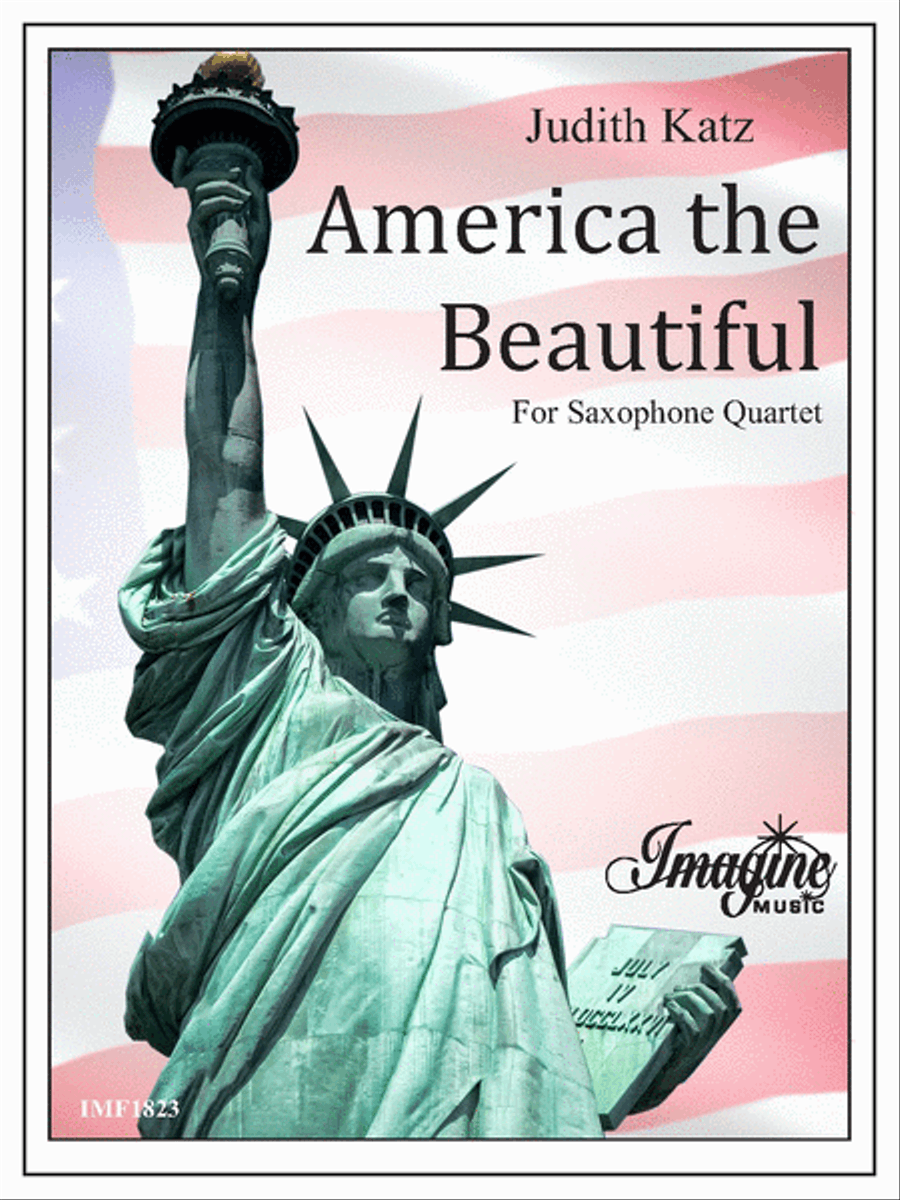 America the Beautiful Saxophone Quartet scores gallery preview page 1