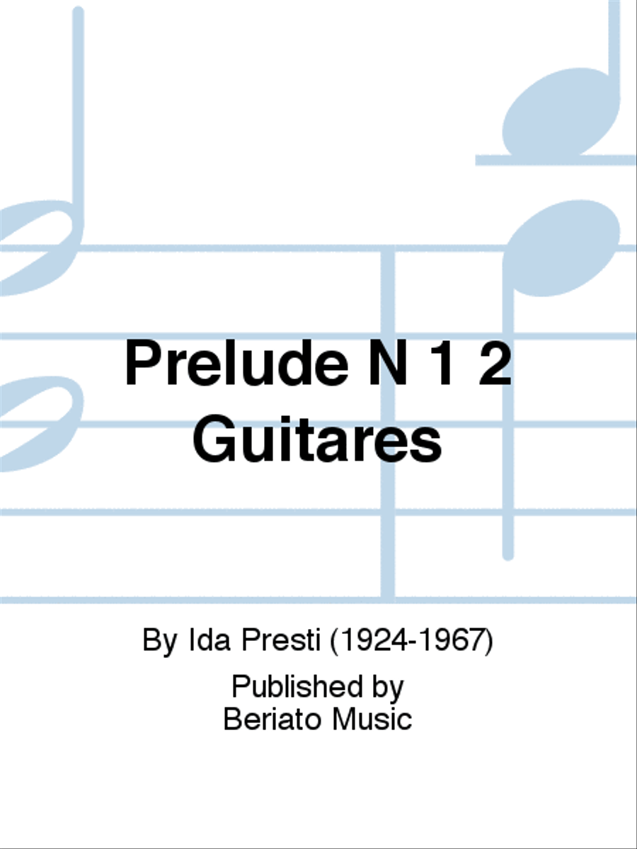 Prelude N 1 2 Guitares Lute scores gallery preview page 1
