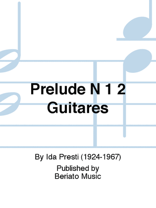 Book cover for Prelude N 1 2 Guitares