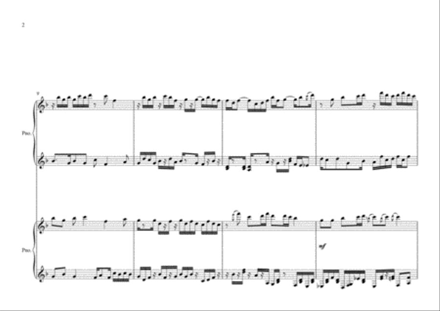 Variations on Hokkien Folk Songs 1 Piano, 4-Hands scores gallery preview page 2