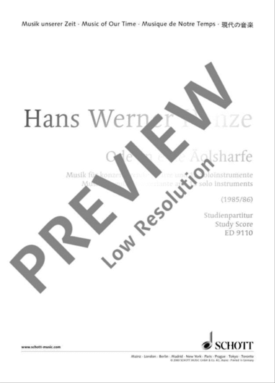 Ode an eine Äolsharfe Ode an eine Äolsharfe Bassoon scores gallery preview page 2