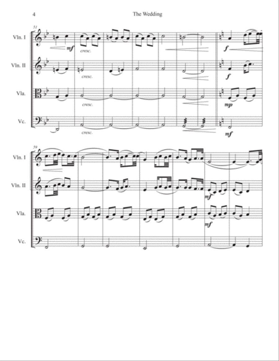 The Wedding String Quartet scores gallery preview page 4