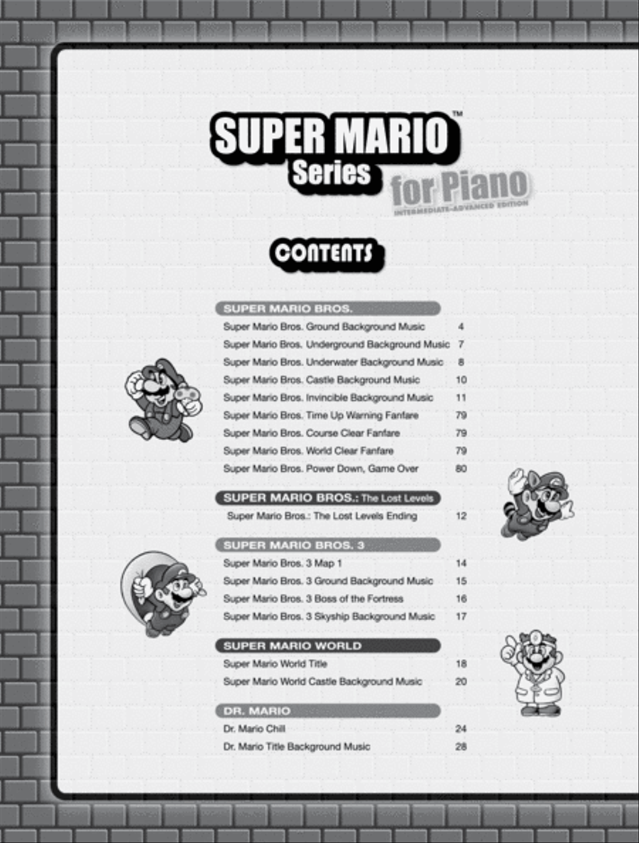Super Mario for Piano Piano Solo scores gallery preview page 2