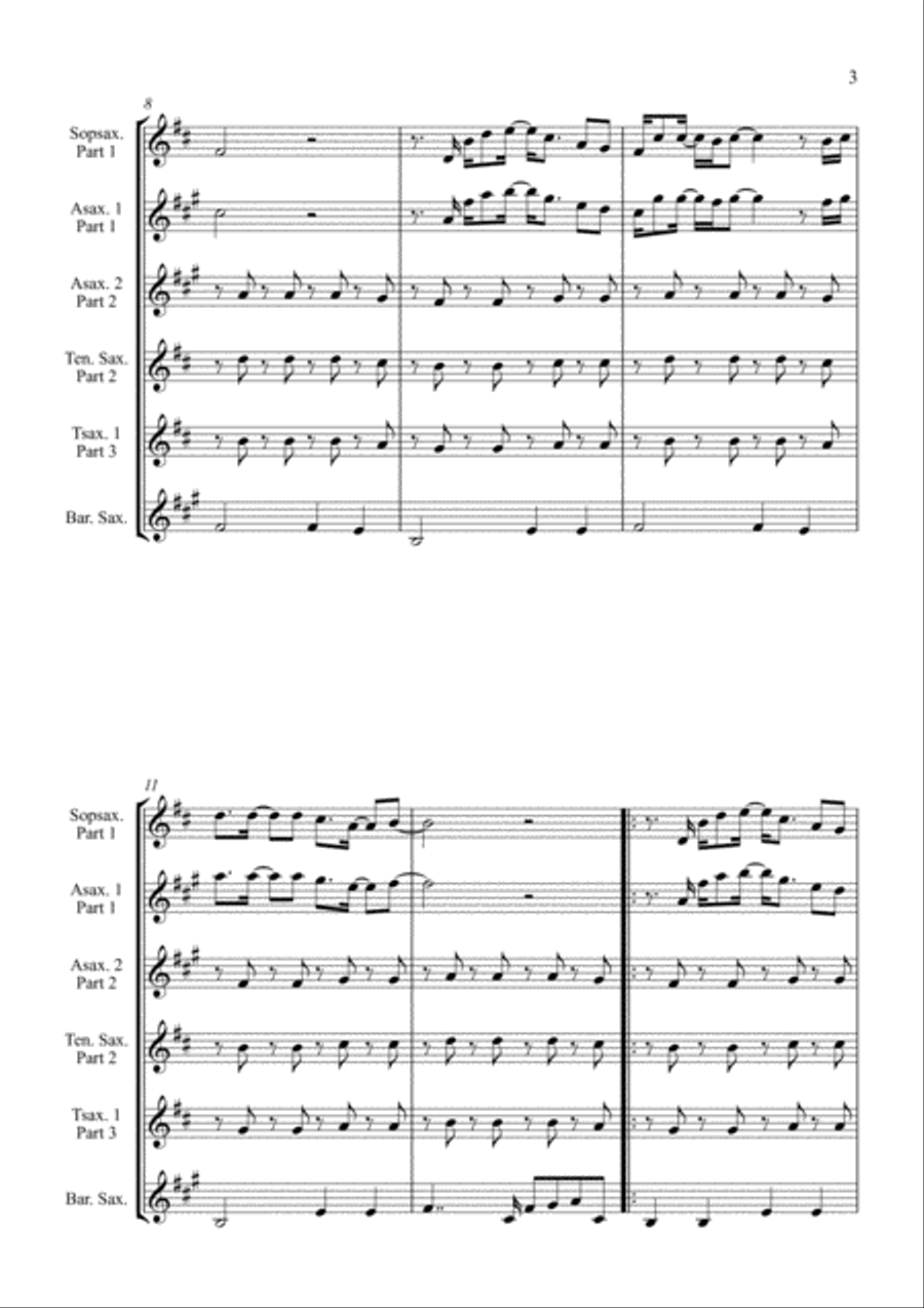 Englishman In New York Woodwind Quartet scores gallery preview page 3