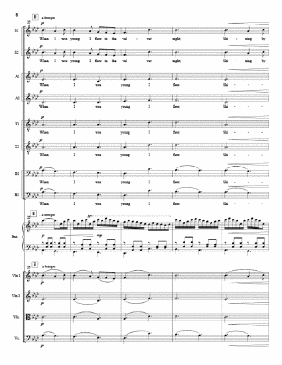 Across the Vast, Eternal Sky (Full Score and Instrumental Parts) Choir scores gallery preview page 7