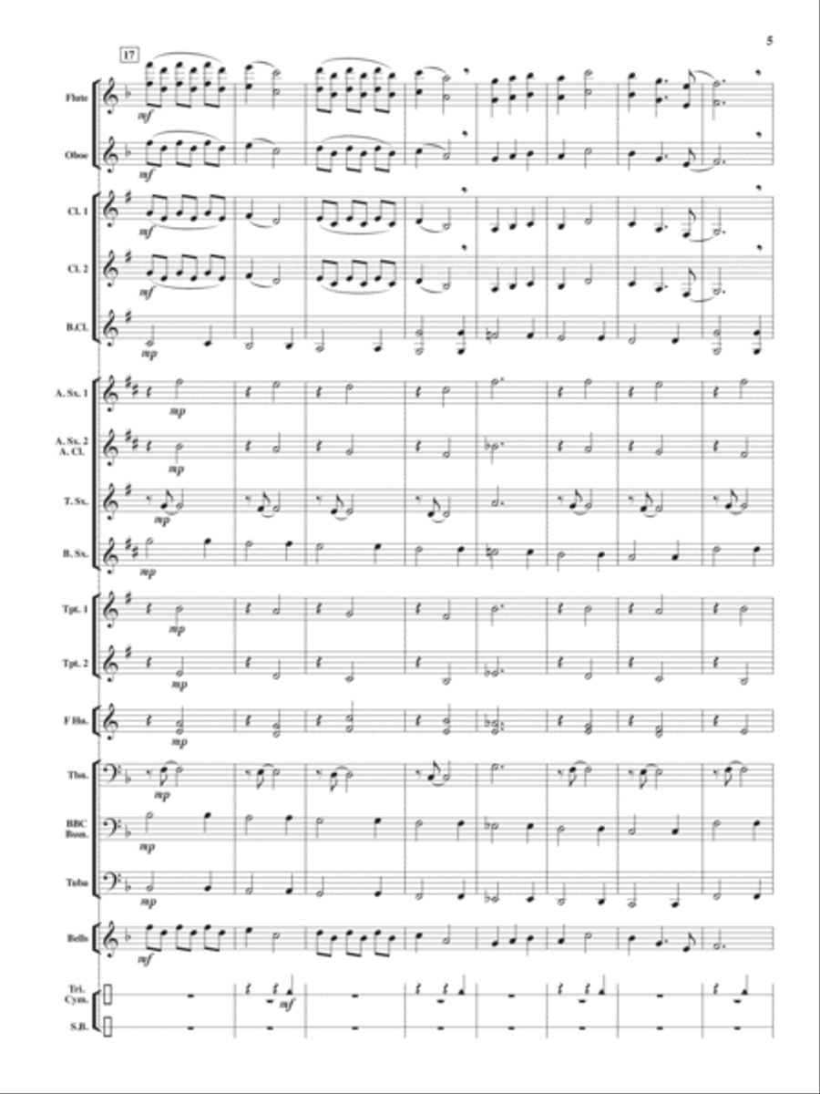 Snow Angels Concert Band scores gallery preview page 4