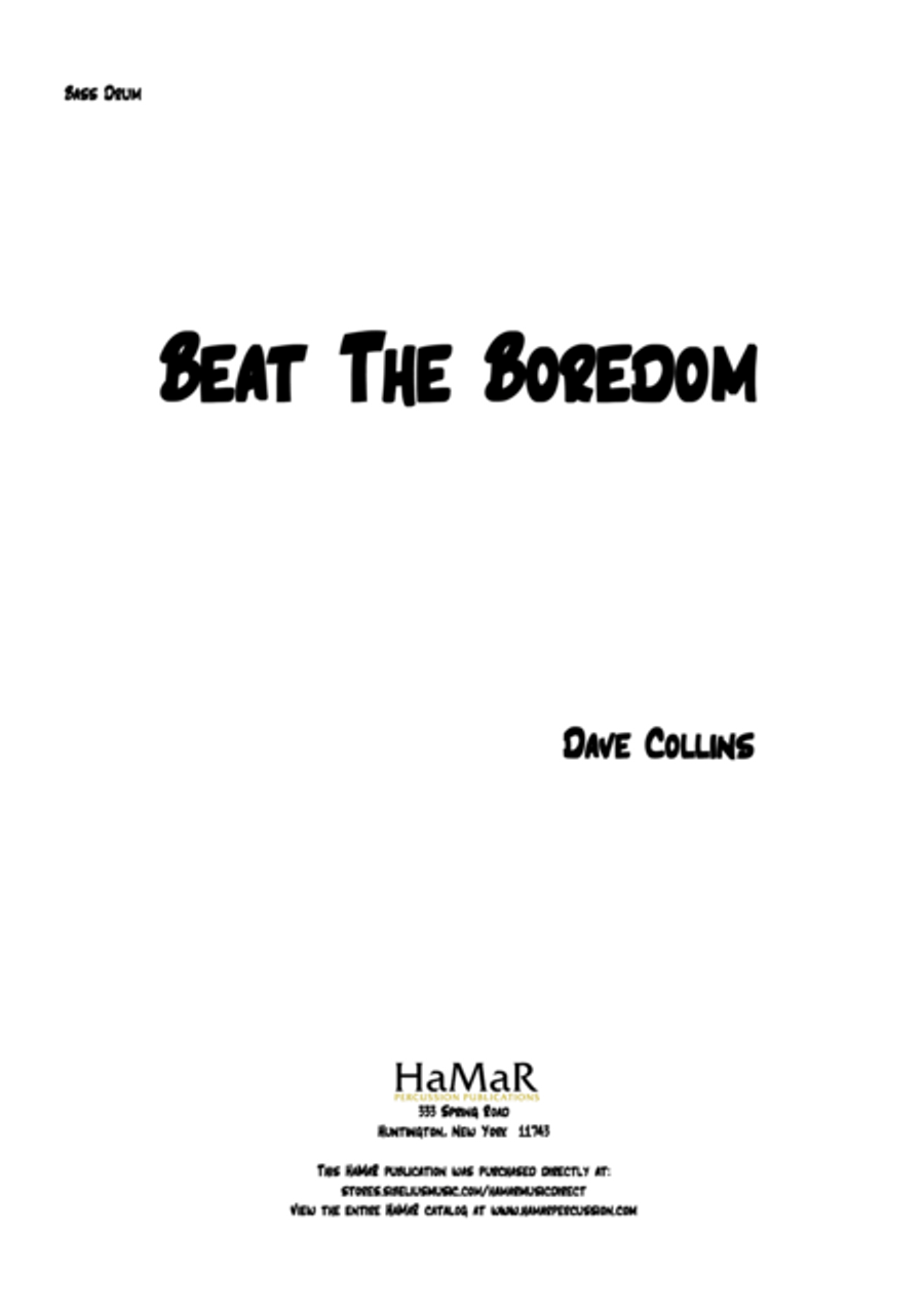 Beat The Boredom Beat The Boredom Percussion scores gallery preview page 1