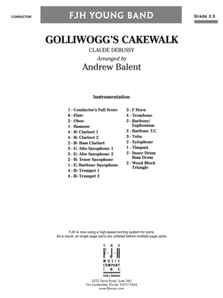 Golliwogg's Cakewalk: Score