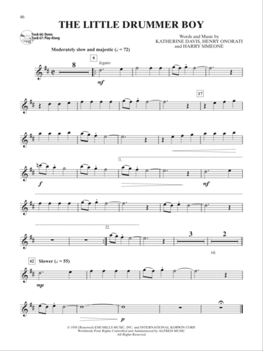 Ultimate Christmas Instrumental Solos Alto Saxophone scores gallery preview page 13
