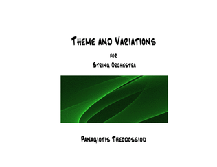 Theme and Variations for String Orchestra