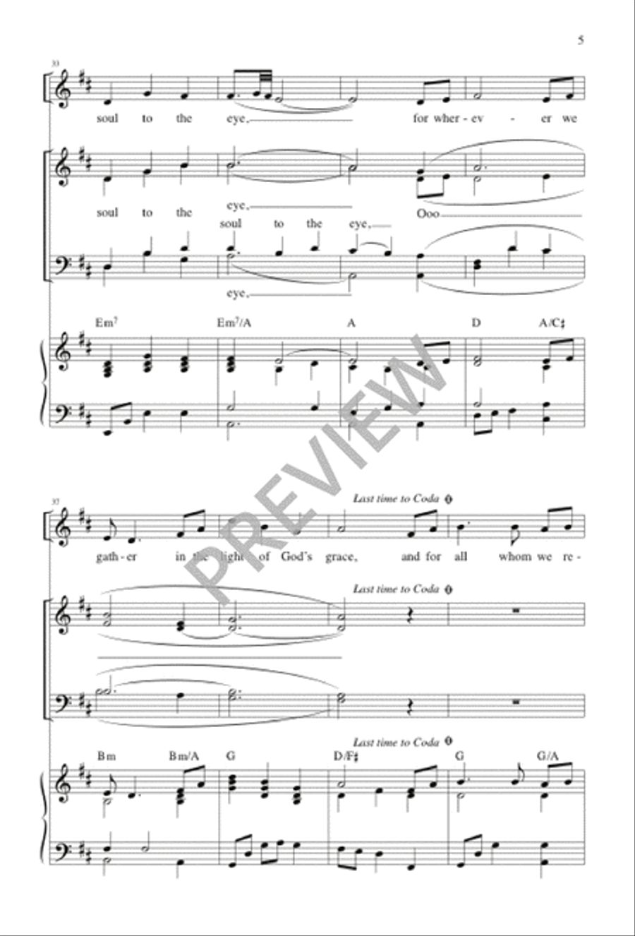 There Is a Place 4-Part scores gallery preview page 5