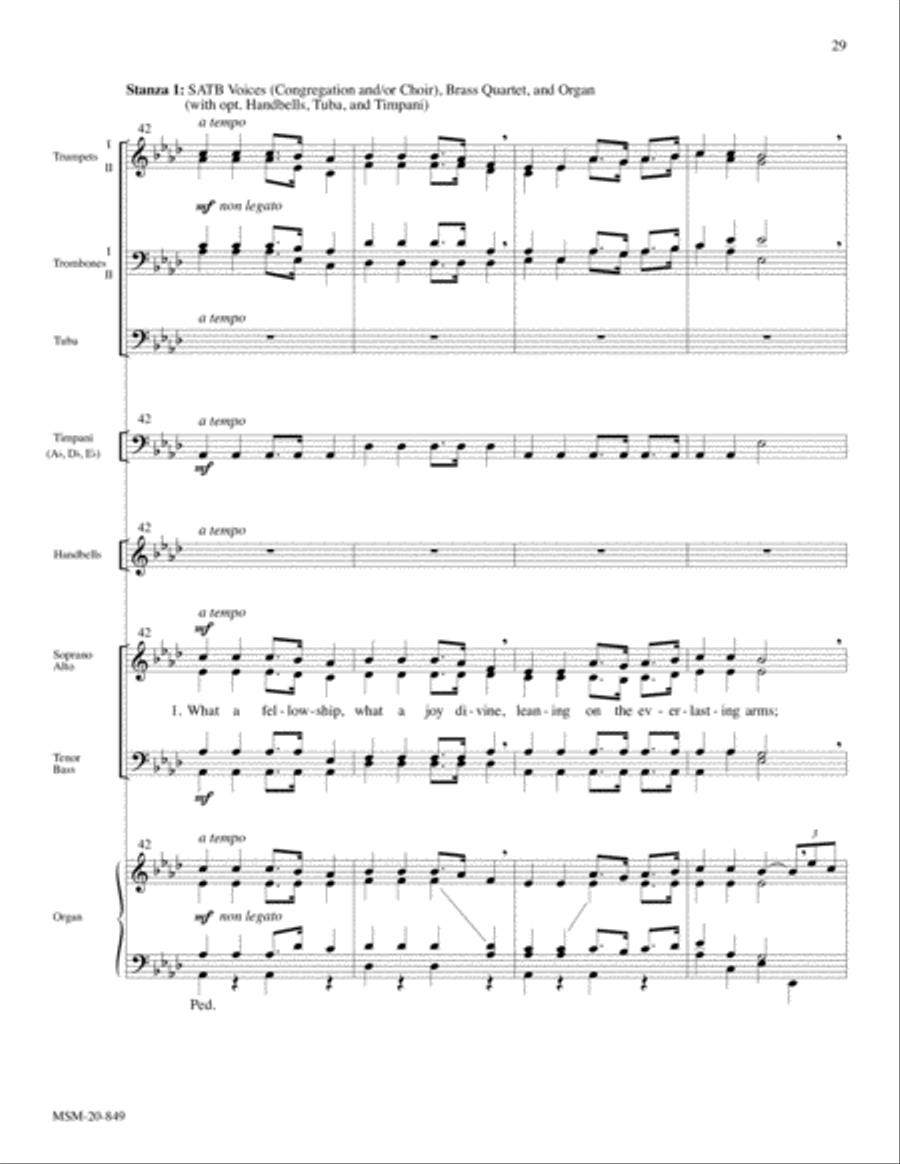 Festive Hymn Settings, Set 8 Hymns of Praise and Jubilation 4-Part scores gallery preview page 14