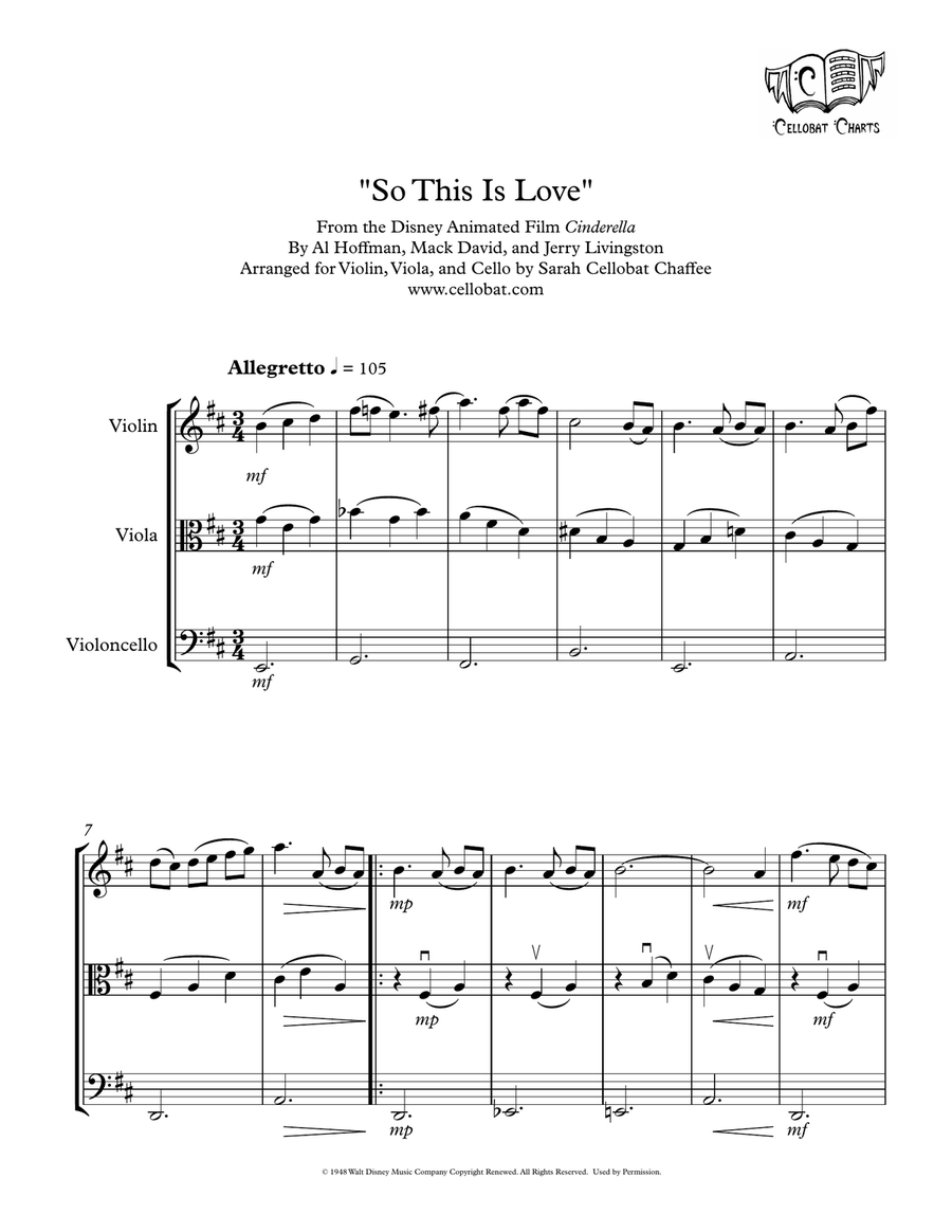 So This Is Love String Trio scores gallery preview page 1