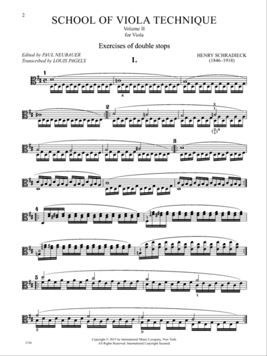 School Of Viola Technique, Volume II Viola scores gallery preview page 2