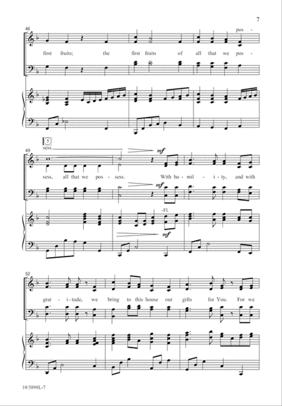 First Fruits 4-Part scores gallery preview page 8