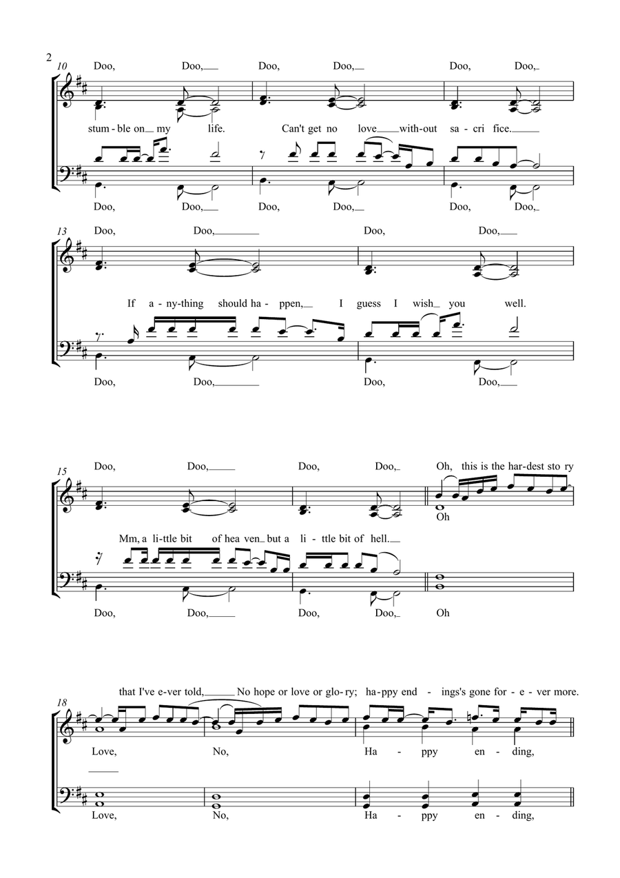 Happy Ending Happy Ending 4-Part scores gallery preview page 2