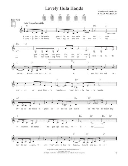 Lovely Hula Hands (from The Daily Ukulele) (arr. Liz and Jim Beloff)