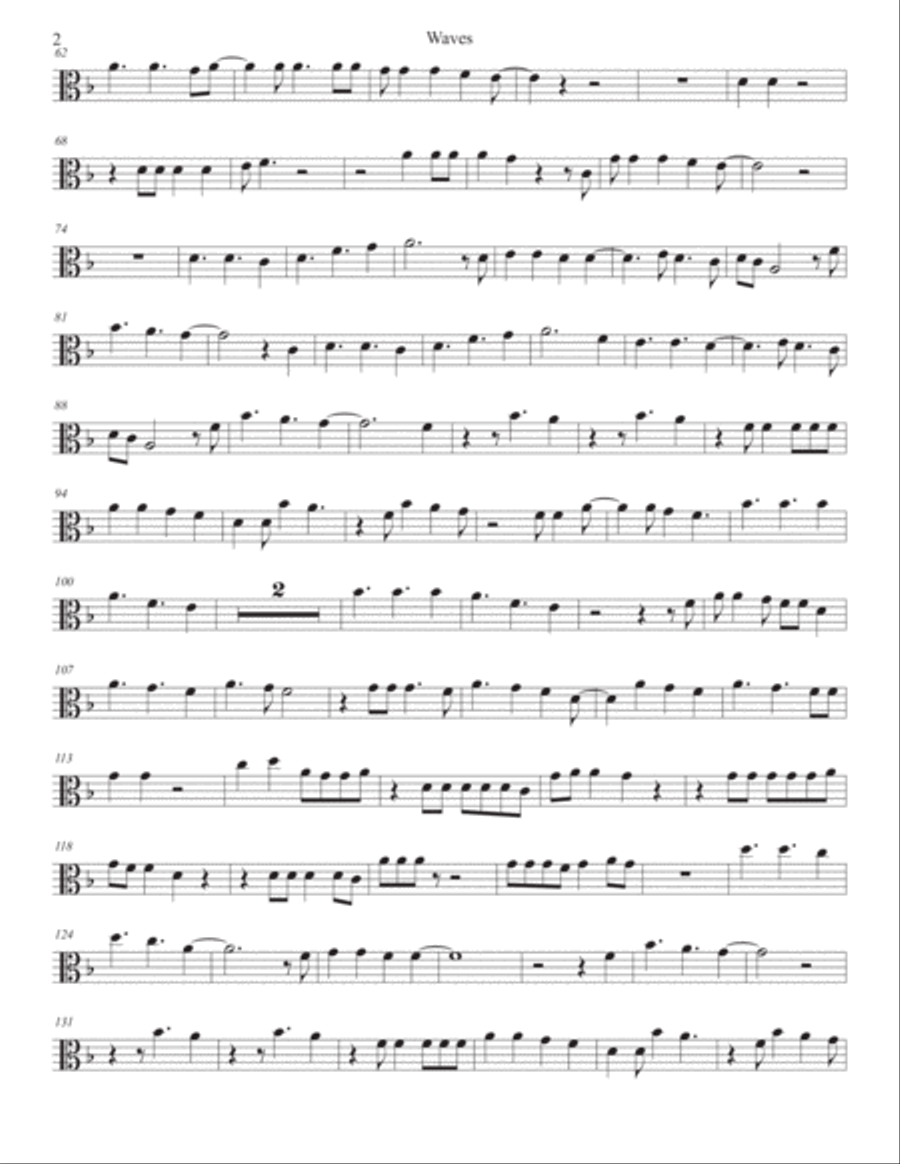 Waves Waves Viola Solo scores gallery preview page 2