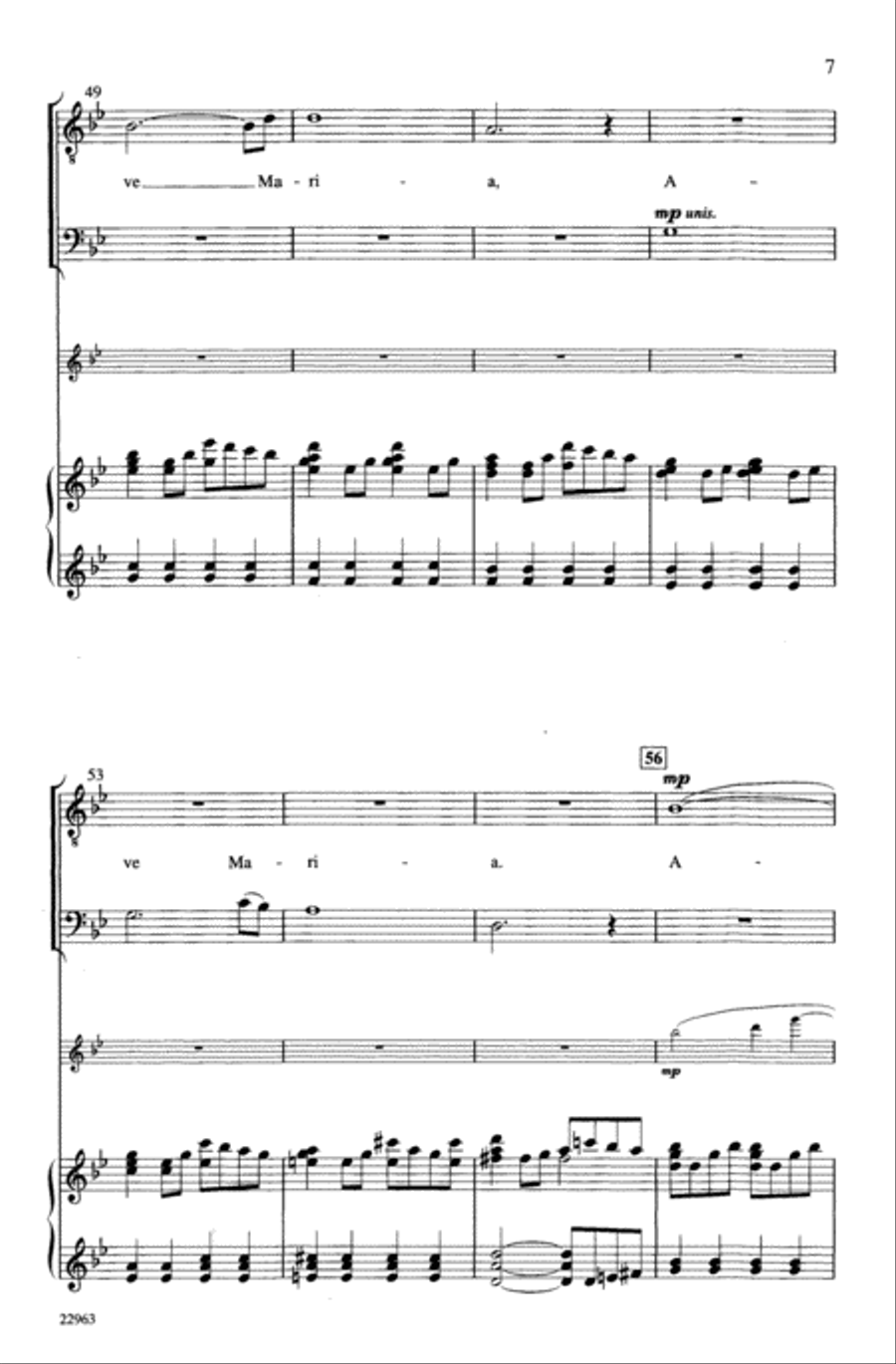 Ave Maria Choir scores gallery preview page 6