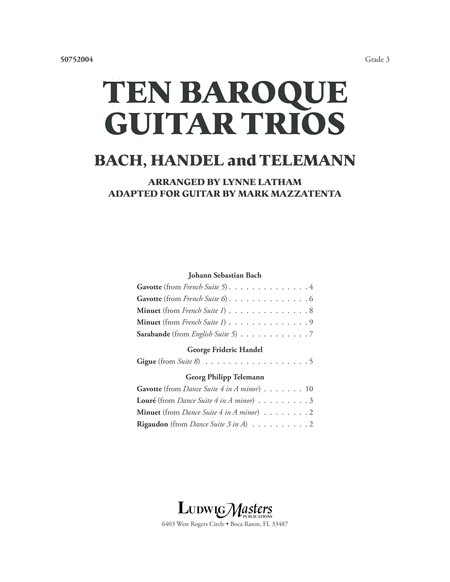 Ten Baroque Guitar Trios