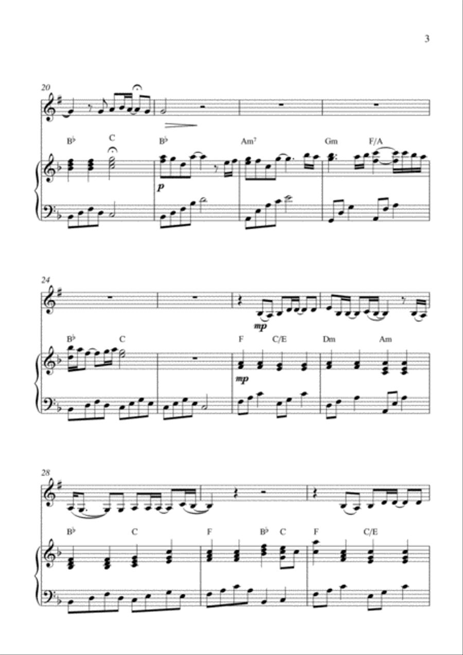 I Love You Clarinet Solo scores gallery preview page 3