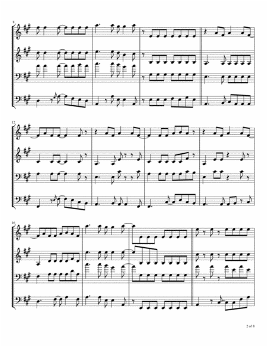 Big Red Car Brass Ensemble scores gallery preview page 3