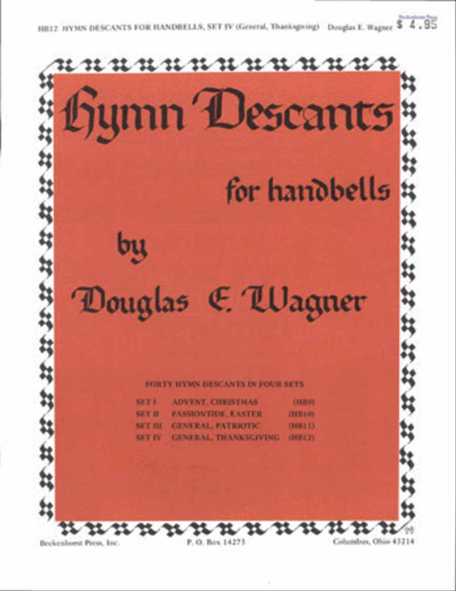 Hymn Descants for Handbells Set IV 3-Octaves scores gallery preview page 1